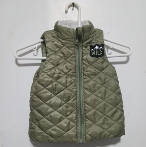 Adventure Kids Quilted Vest - Olive